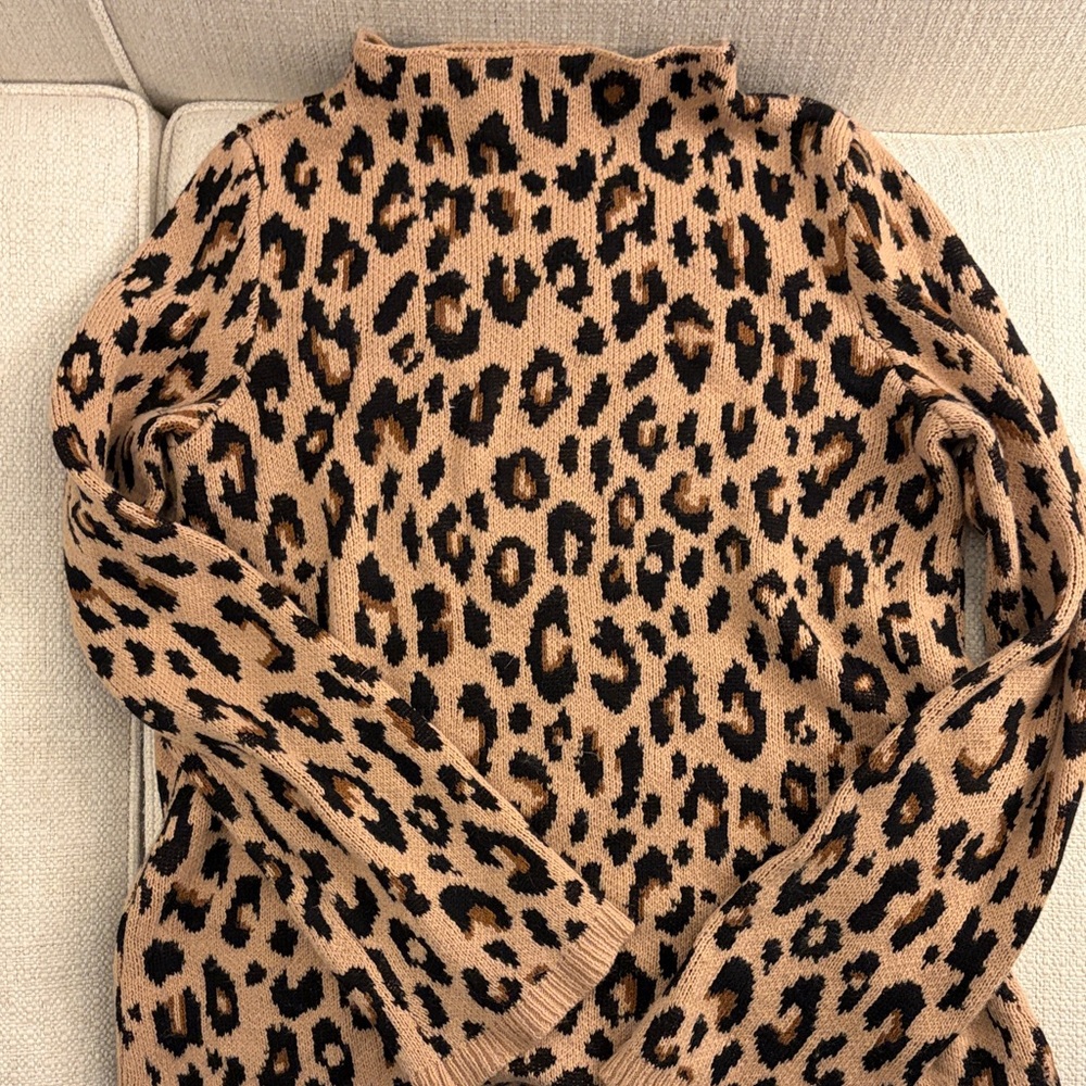 Ann Taylor Leopard Print Sweater